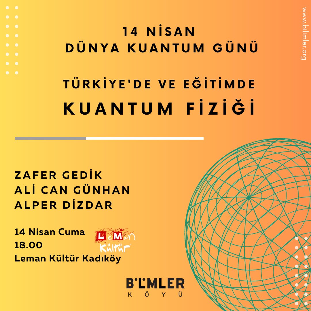 Türkiye’de ve Eğitimde Kuantum Fiziği (Quantum Physics in Turkey and Education) alt