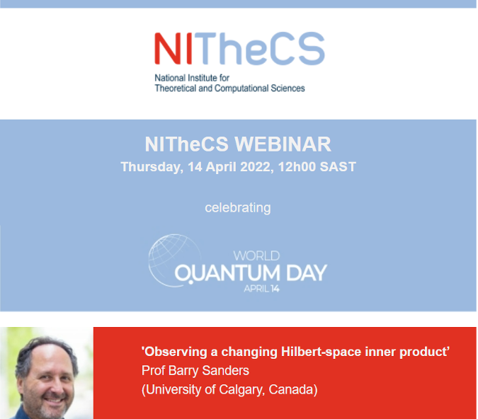 Online Webinar: ‘Observing a changing Hilbert-space inner product’ alt