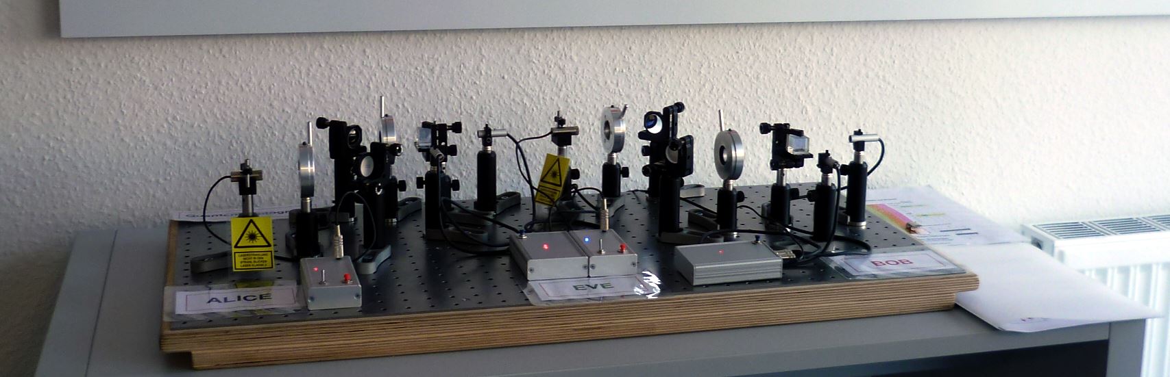 Modellversuch zur Quantenkryptographie und zum BB84-Protokoll alt