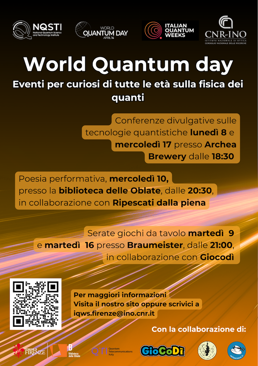 World quantum day events in Florence alt