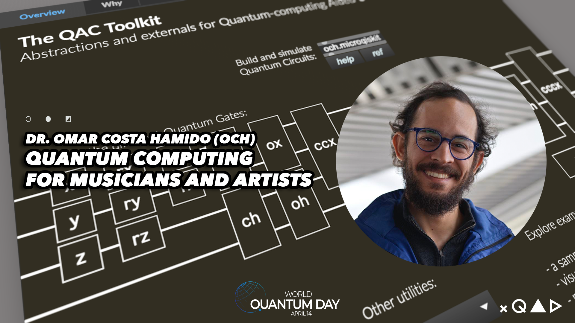 Quantum Computing for Musicians and Artists (World Quantum Day 2026) alt