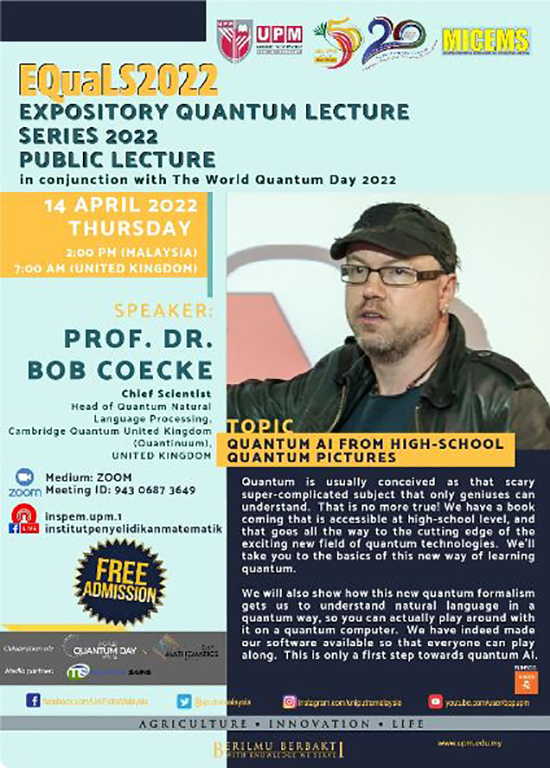 Expository Quantum Lecture Series 2022 (Equals2022): Public Lecture alt