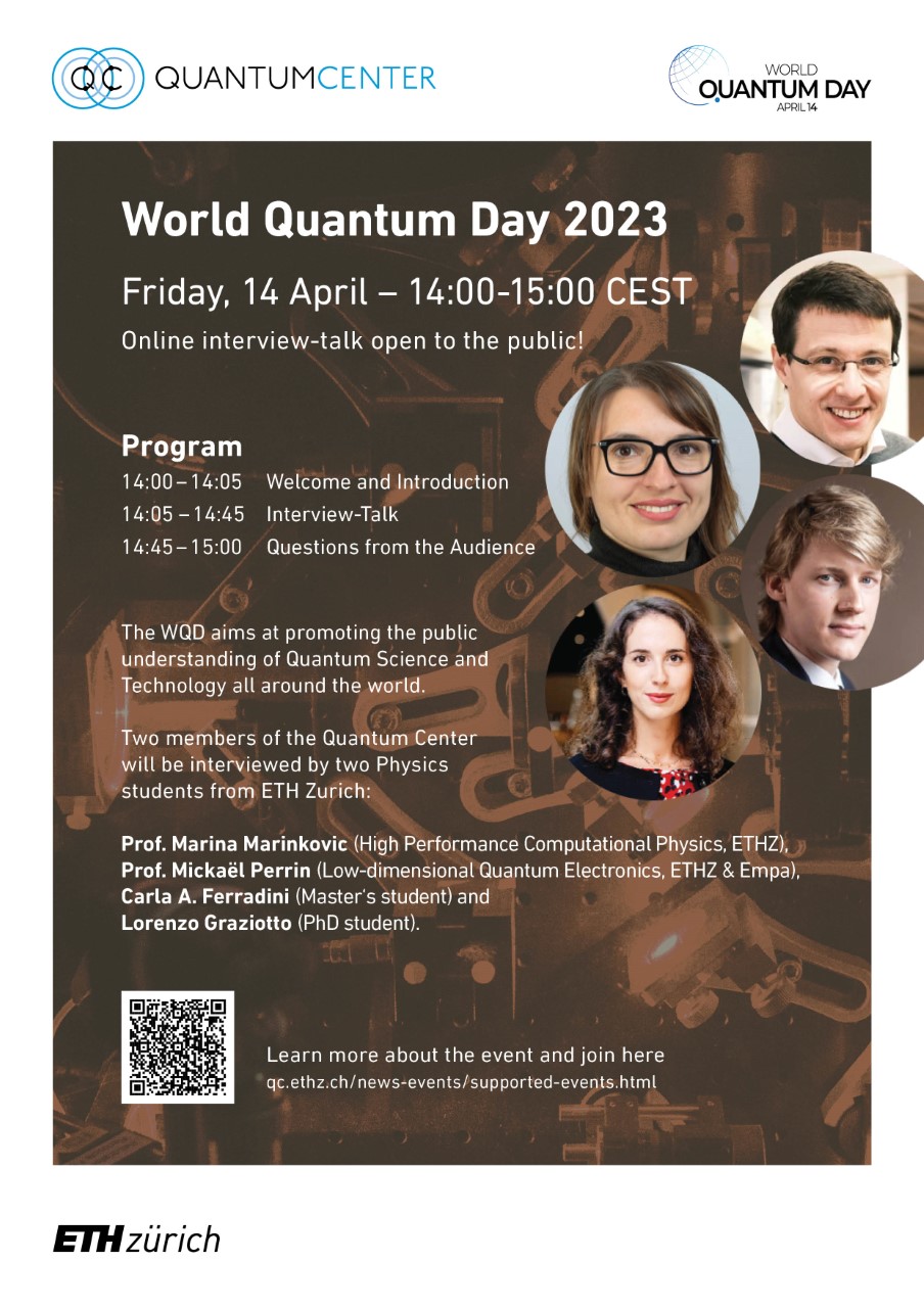 Interview-talk by the Quantum Center at ETHZ alt