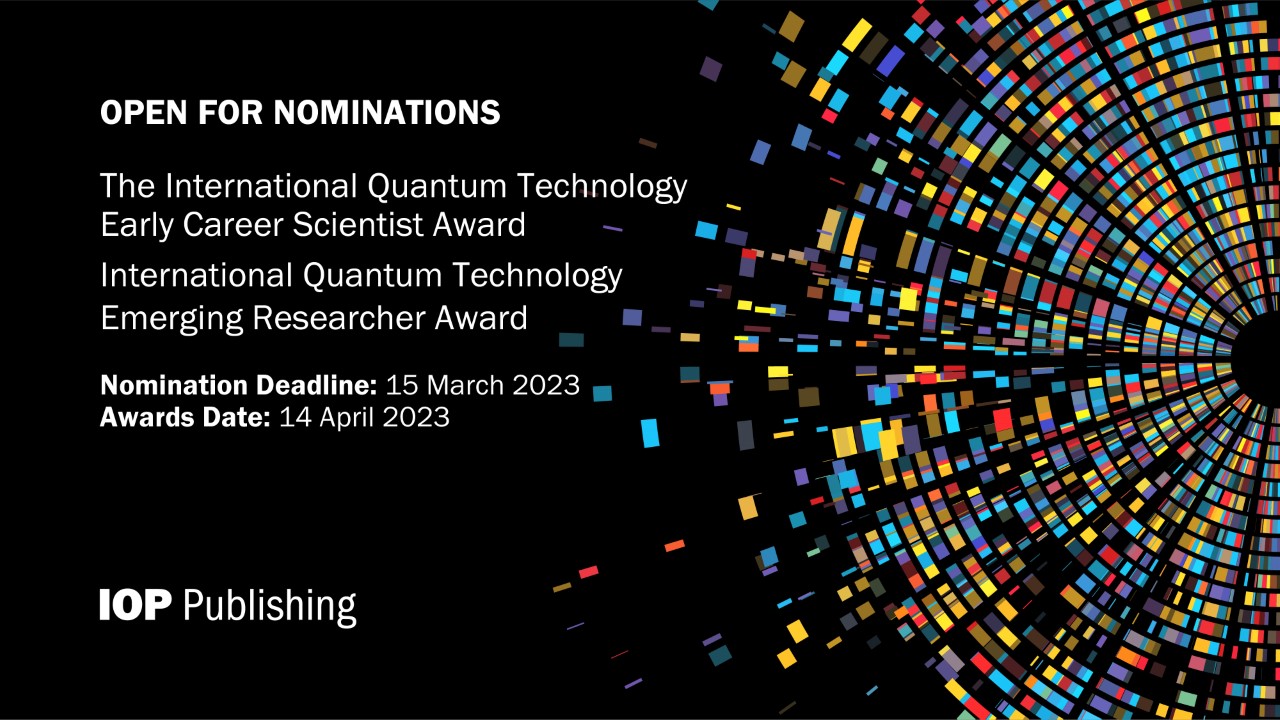 IOP Publishing Quantum Science Awards Webinar – Recognising Early Career Excellence alt