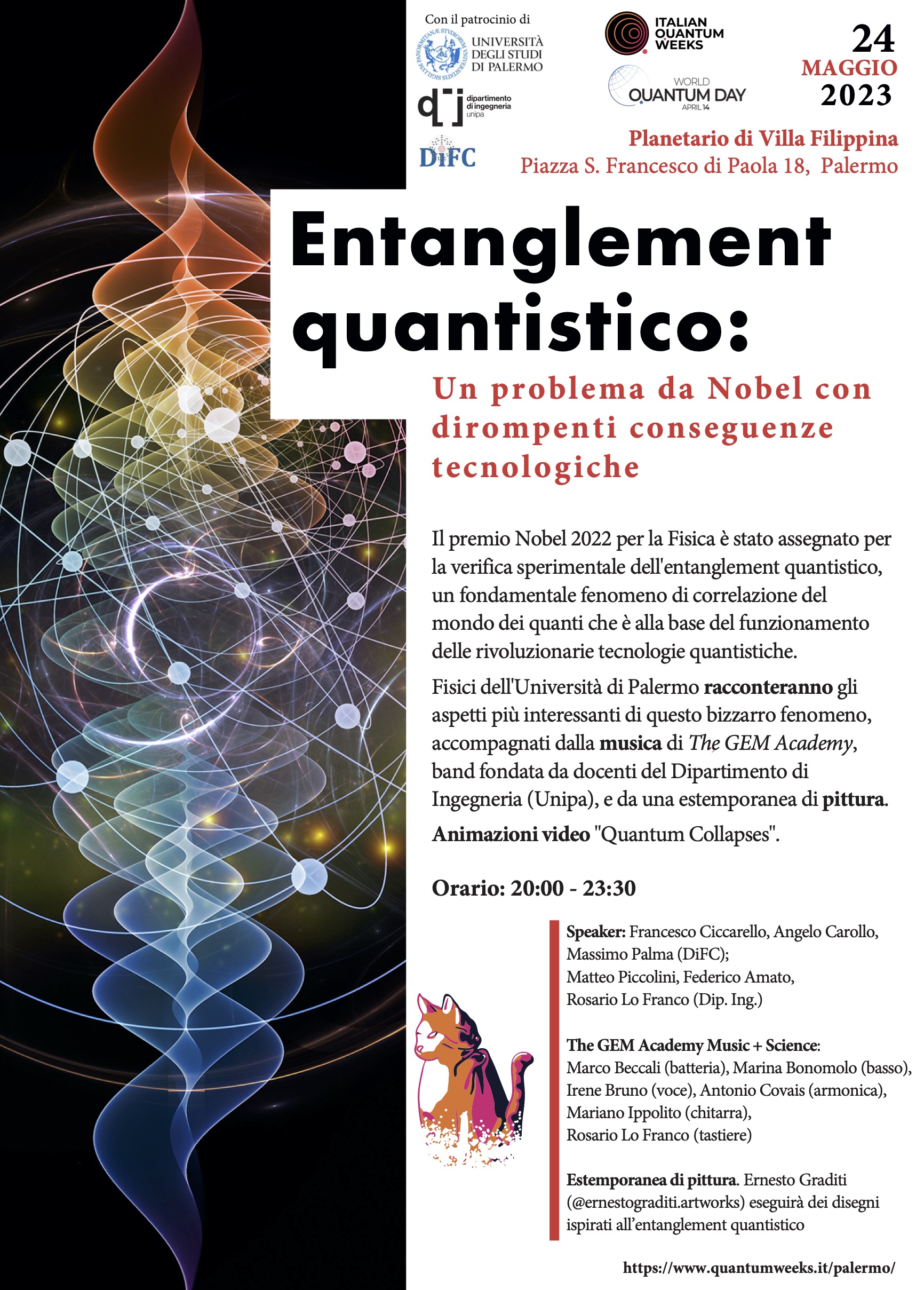 Italian Quantum Weeks – Entanglement quantistico: Un problema da Nobel con dirompenti conseguenze tecnologiche alt