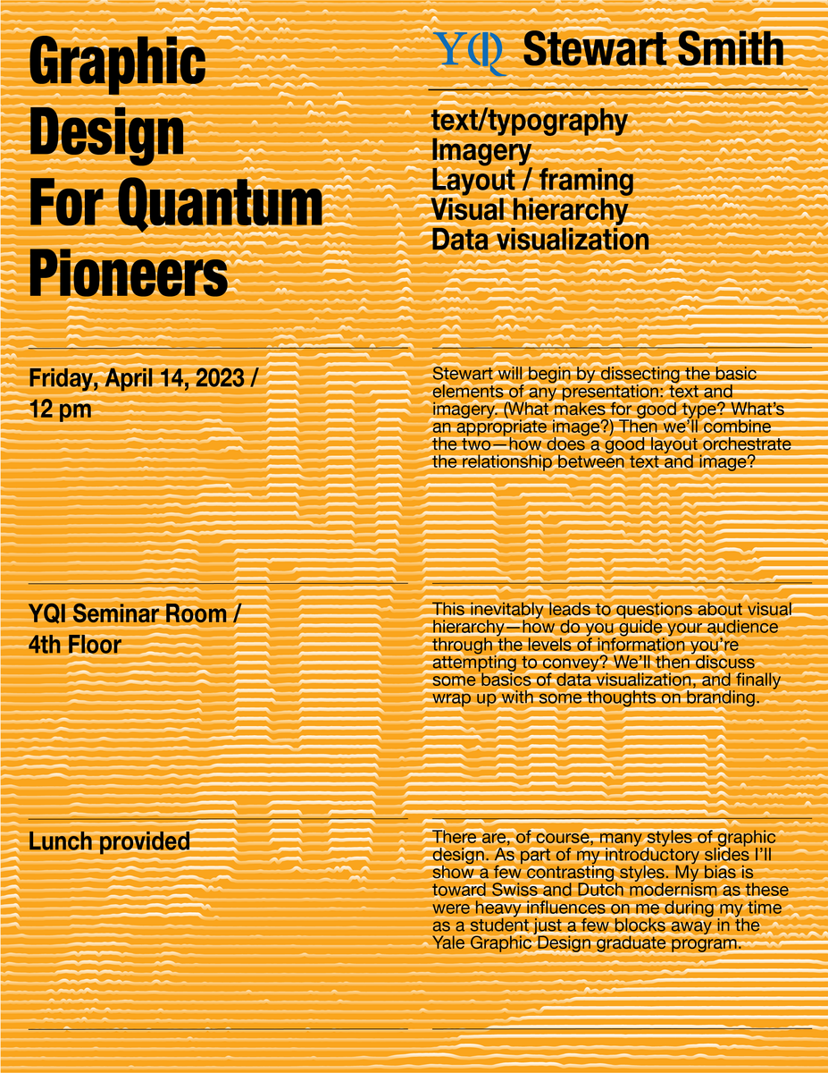 Professional Development: Stewart Smith &#8211; Graphic design for quantum pioneers alt